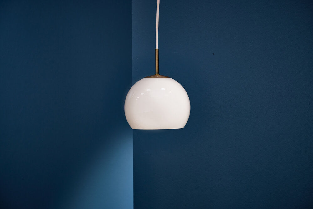 Ball Glass pendellampe, Sand Grey - Ø18